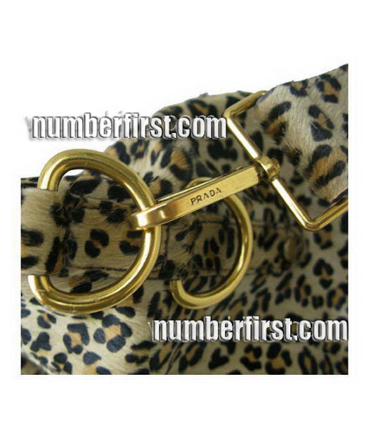 Prada Tote Handbag Leopard Grain leather-5