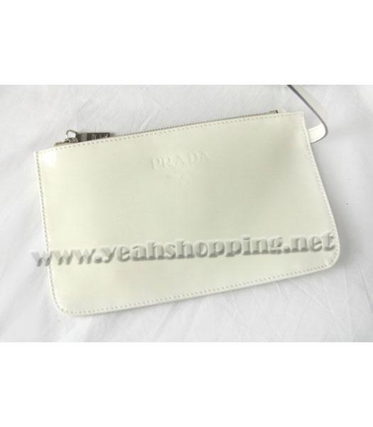 Prada Transparent PVC Medium Tote Bag in Offwhite-4