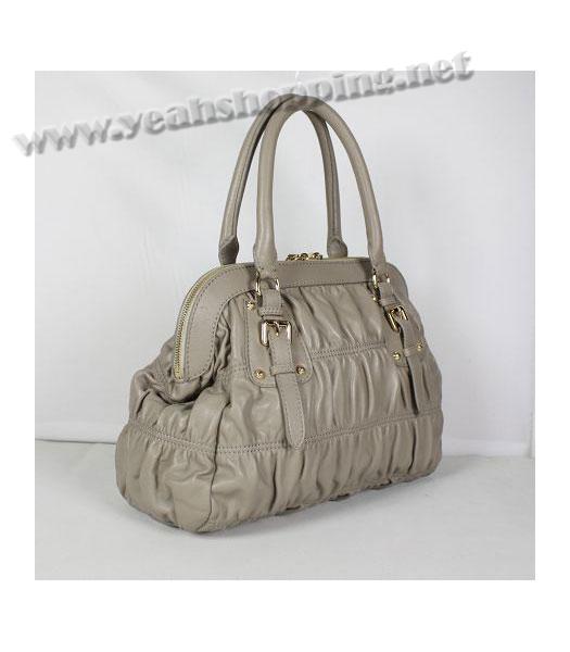 Prada Wrinkle Tote Bag Grey-1