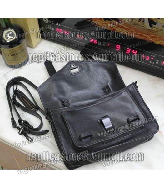 Proenza Schouler PS1 Lambskin Leather Mini Satchel Bag Black-2