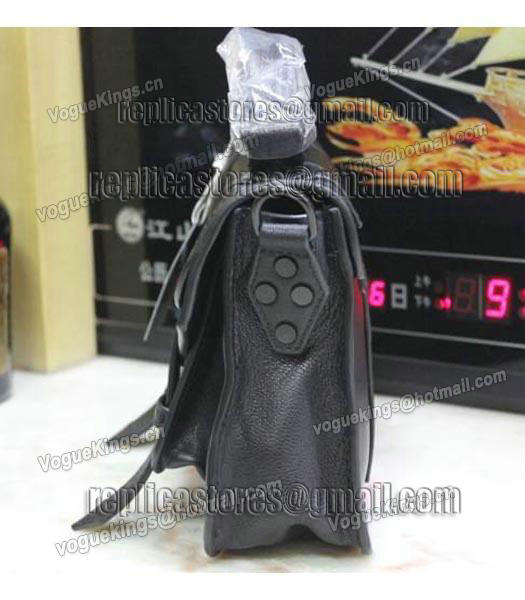 Proenza Schouler PS1 Lambskin Leather Mini Satchel Bag Black-4