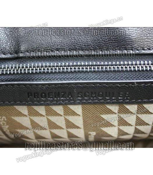 Proenza Schouler PS1 Lambskin Leather Mini Satchel Bag Black-5