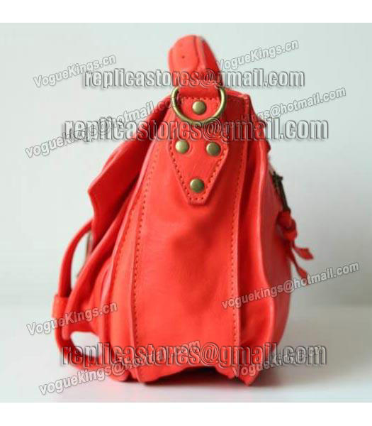 Proenza Schouler PS1 Medium Satchel Bag Lambskin Leather Red-2