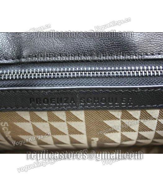 Proenza Schouler PS1 Small Satchel Bag Lambskin Leather Black-3