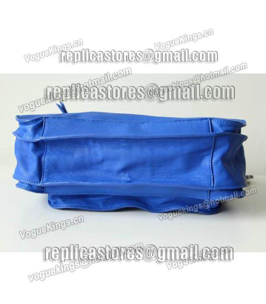 Proenza Schouler PS1 Small Satchel Bag Lambskin Leather Fluorescent Blue-3
