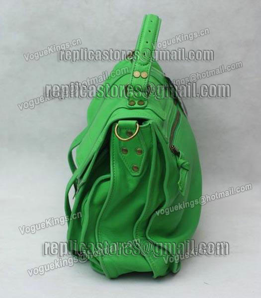 Proenza Schouler PS1 Small Satchel Bag Lambskin Leather Green-1
