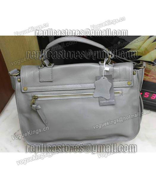 Proenza Schouler PS1 Small Satchel Bag Lambskin Leather Grey-1
