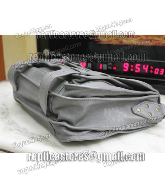 Proenza Schouler PS1 Small Satchel Bag Lambskin Leather Grey-2