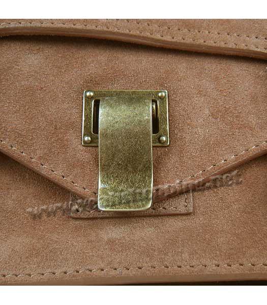 Proenza Schouler Suede PS1 Satchel Bag in Brown Cow Suede Leather-6