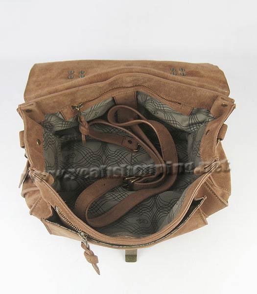 Proenza Schouler Suede PS1 Satchel Bag in Brown Cow Suede Leather-7