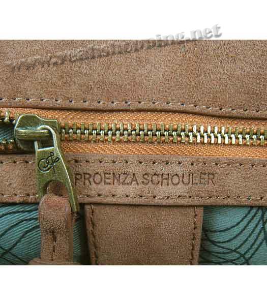 Proenza Schouler Suede PS1 Satchel Bag in Brown Cow Suede Leather-8