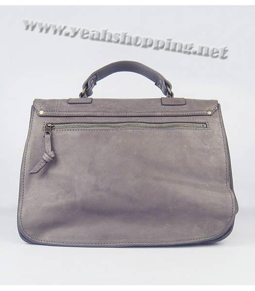 Proenza Schouler Suede PS1 Satchel Bag in Grey Lambskin-2