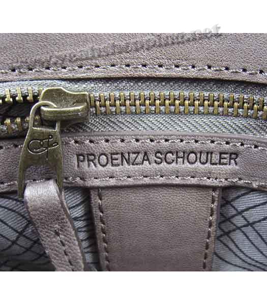 Proenza Schouler Suede PS1 Satchel Bag in Grey Lambskin-8