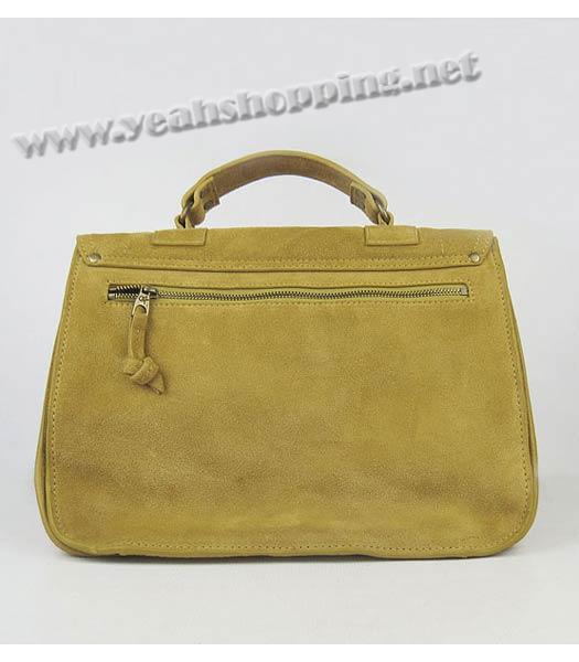 Proenza Schouler Suede PS1 Satchel Bag in Yellow Cow Suede Leather-2