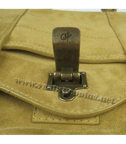 Proenza Schouler Suede PS1 Satchel Bag in Yellow Cow Suede Leather-6