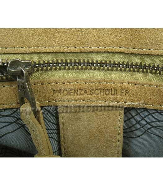 Proenza Schouler Suede PS1 Satchel Bag in Yellow Cow Suede Leather-8