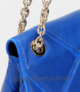 Roger Vivier Sea Blue Lambskin Leather Small Prismick Shoulder Bag-7