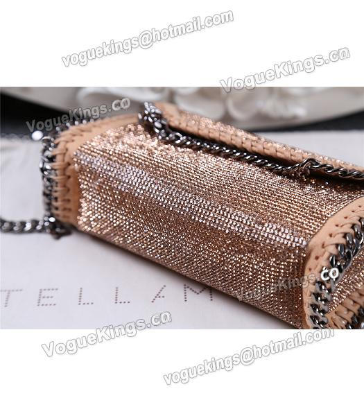 Stella McCartney Diamonds Shoulder Bag Silver Chain Khaki-3