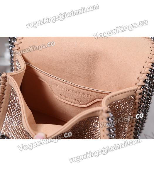 Stella McCartney Diamonds Shoulder Bag Silver Chain Khaki-7