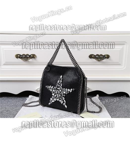 Stella McCartney Falabella Diamonds Star Small Shoulder Bag Black-1