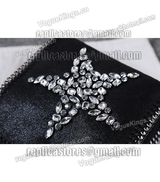 Stella McCartney Falabella Diamonds Star Small Shoulder Bag Black-4