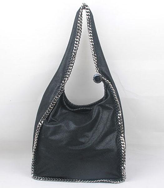 Stella McCartney Falabella High PVC Leather Black Hobo Bag