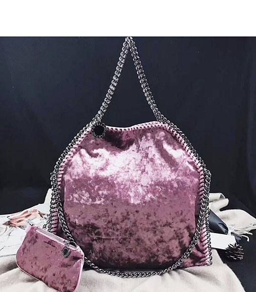 Stella McCartney Falabella Pink Velvet 36cm Tote Bag
