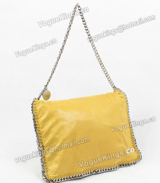 Stella McCartney Falabella PVC Yellow Shoulder Bag Silver Chain-1