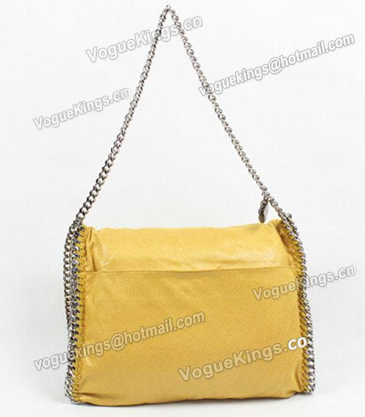 Stella McCartney Falabella PVC Yellow Shoulder Bag Silver Chain-2