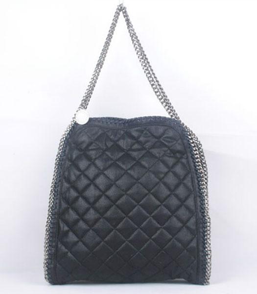 Stella McCartney Falabella S-811-1 PVC Black Quilted Hobo Bag