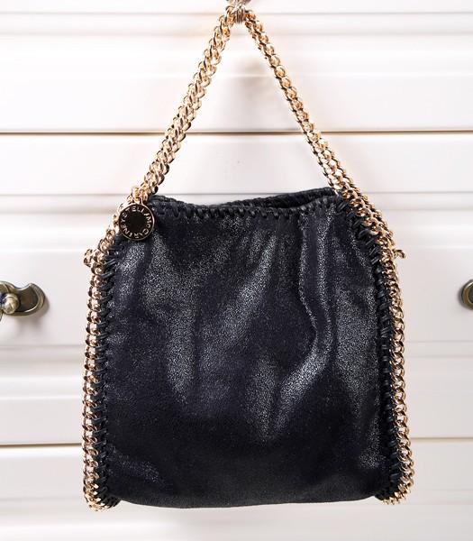 Stella McCartney Falabella Small Shoulder Bag Black Golden Chain