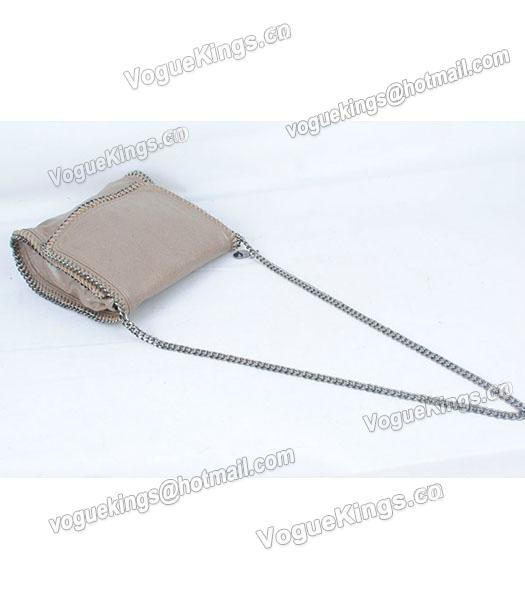 Stella McCartney High PVC Leather Khaki Mini Shoulder Bag Gun Chain-3