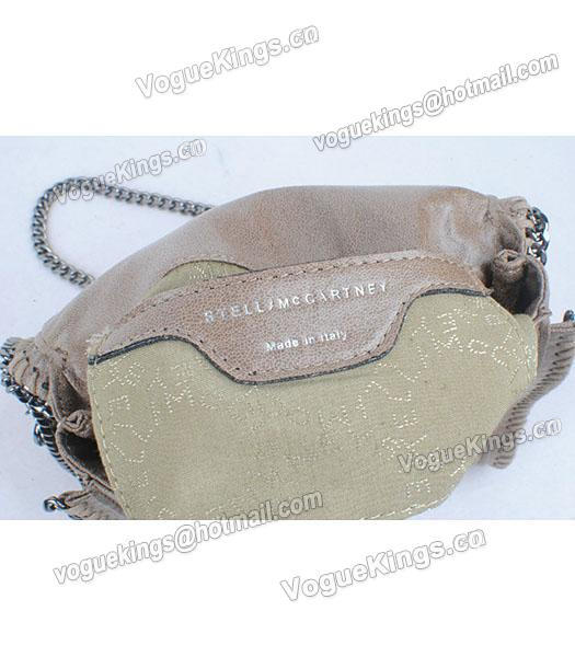 Stella McCartney High PVC Leather Khaki Mini Shoulder Bag Gun Chain-6