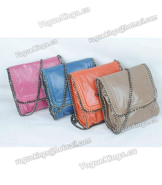 Stella McCartney High PVC Leather Khaki Mini Shoulder Bag Gun Chain-7