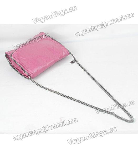 Stella McCartney High PVC Leather Rose Red Mini Shoulder Bag Gun Chain-3