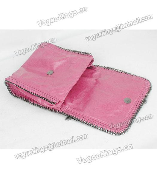 Stella McCartney High PVC Leather Rose Red Mini Shoulder Bag Gun Chain-7