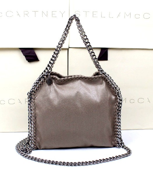 Stella McCartney New Style Fashionable Hobo Bag Khaki Three Chains