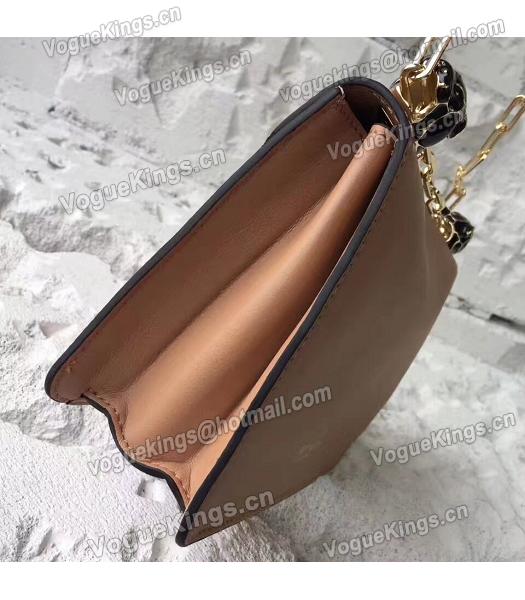 Valentino Apricot Original Leather Chains Messenger Bag-3