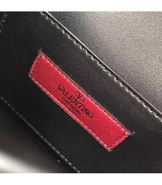 Valentino Black Leather Rivets Decorative Small Shoulder Bag-2