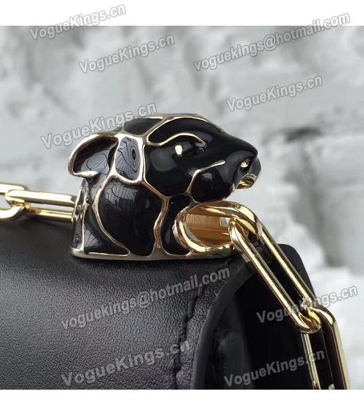 Valentino Black Original Leather Chains Messenger Bag-2