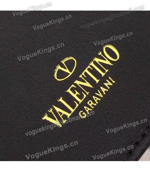Valentino Black Original Leather Chains Messenger Bag-5