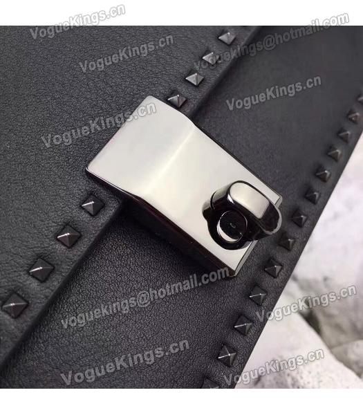 Valentino Black Original Leather Rivets Small Bag-5