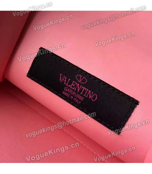 Valentino Dark Pink Original Leather Rivets Small Bag-2