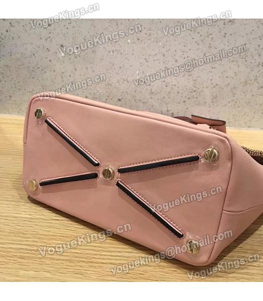 Valentino Demilune Small Double Handle Bag Pink Original Leather-6