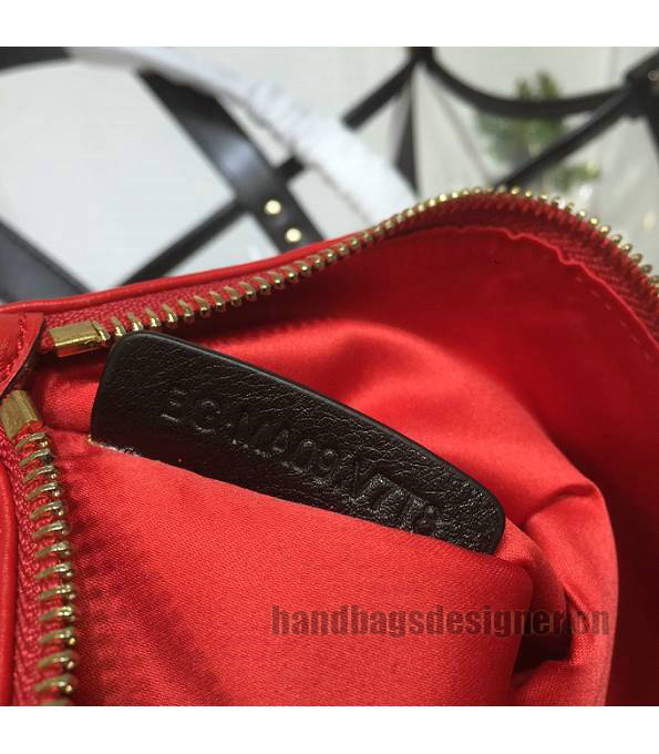 Valentino Garavani Transparent PVC With Black Original Calfskin Leather Rivet 37cm Shopping Tote Bag-2