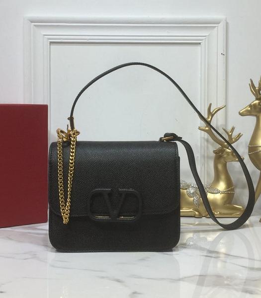 Valentino Garavani Vsling Black Original Palm Veins Calfskin 18cm Box Bag