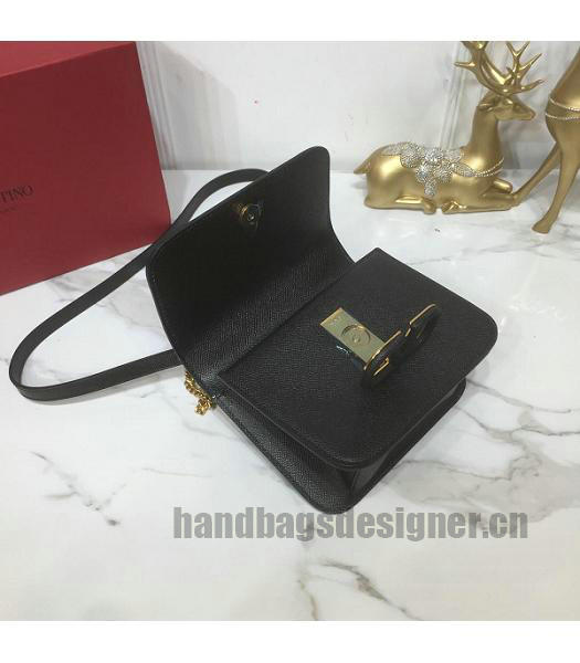 Valentino Garavani VSLING Black Original Palmprint Leather 18cm Box Bag-2