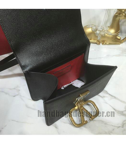 Valentino Garavani VSLING Black Original Palmprint Leather 18cm Box Bag-3
