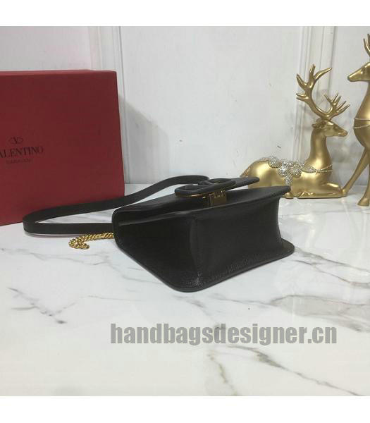 Valentino Garavani VSLING Black Original Palmprint Leather 18cm Box Bag-5