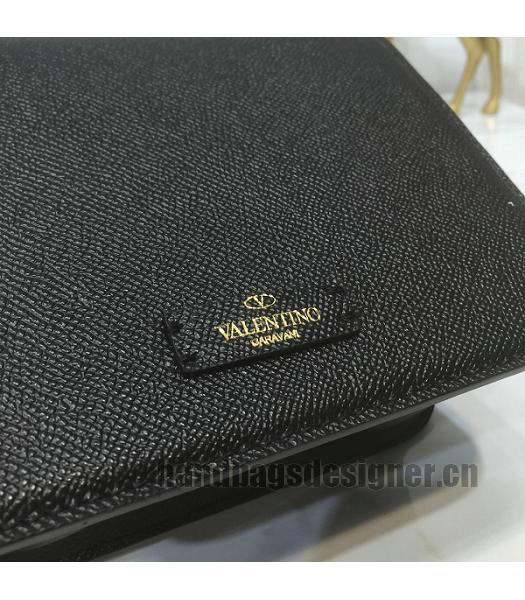 Valentino Garavani VSLING Black Original Palmprint Leather 18cm Box Bag-6